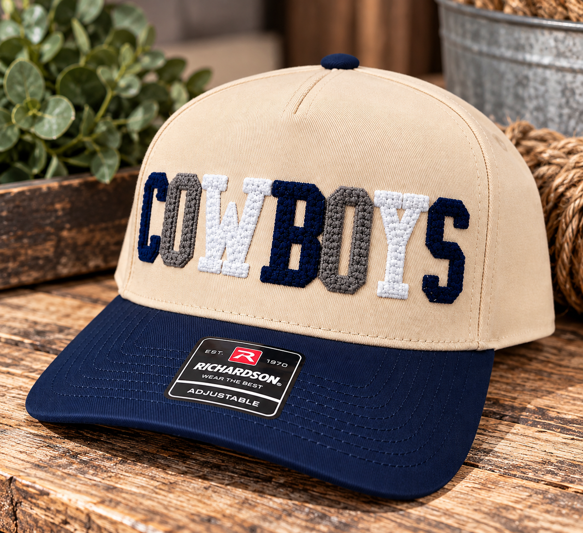 COWBOYS 3D Puff Embroidered Richardson Hat