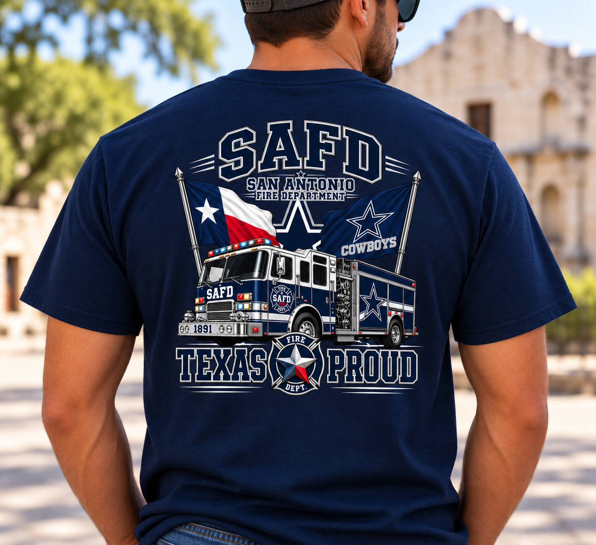 SAFD Texas Proud Graphic Tee
