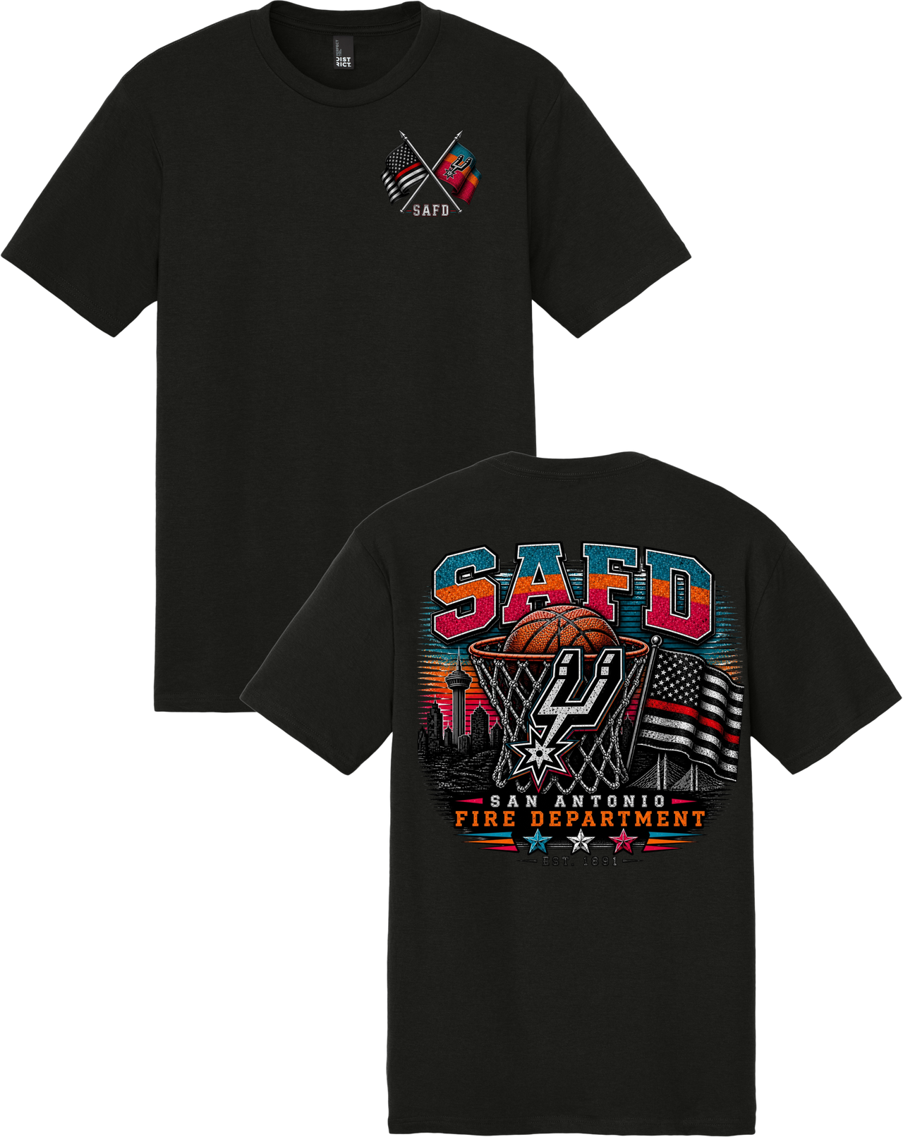 Camiseta de la estación 10 del SAFD