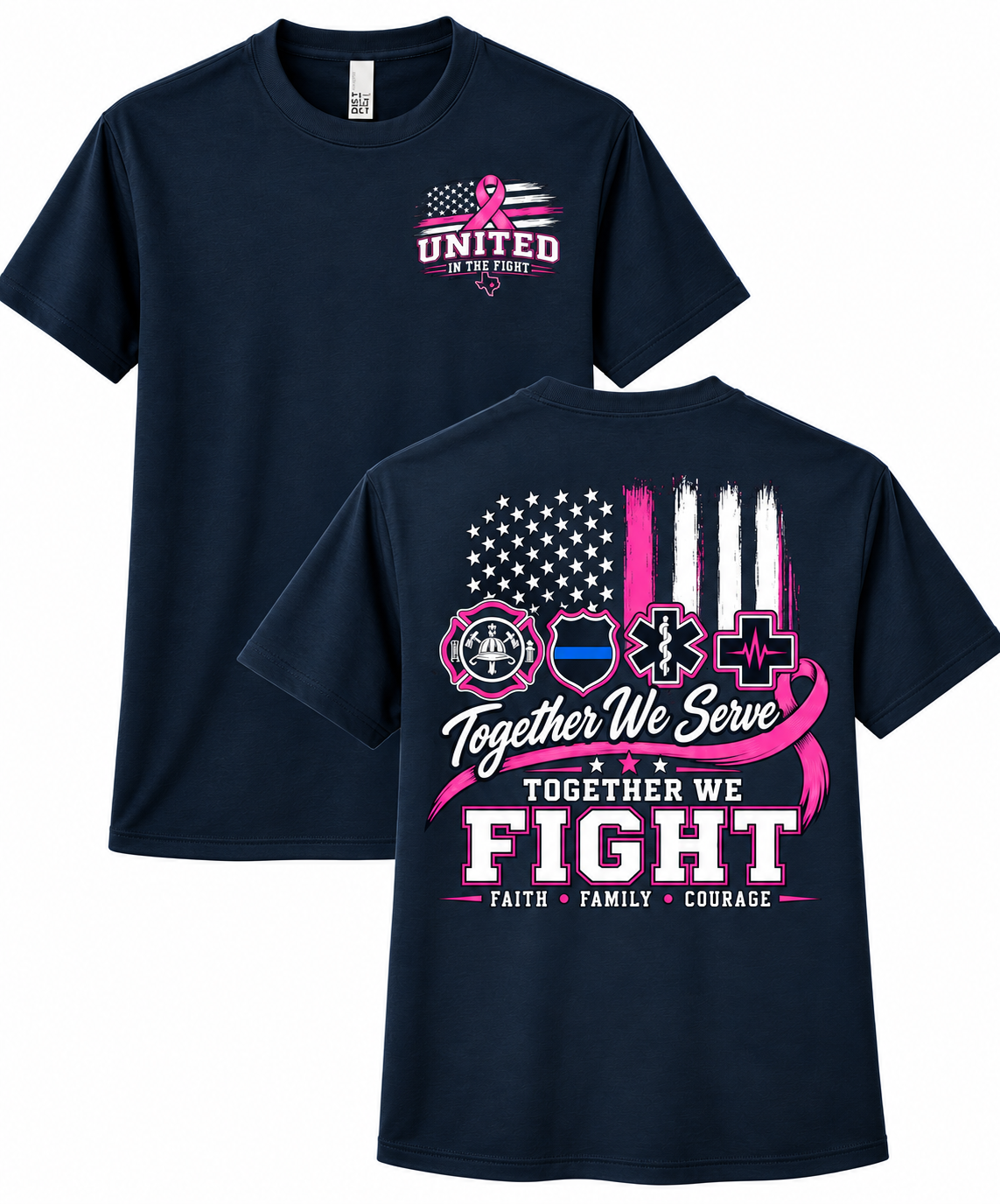 United in the Fight Fundraiser-Breast Cancer Awareness T-Shirt