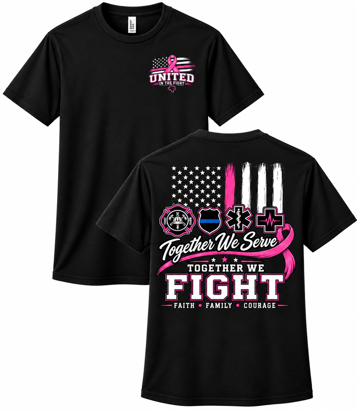 United in the Fight Fundraiser-Breast Cancer Awareness T-Shirt