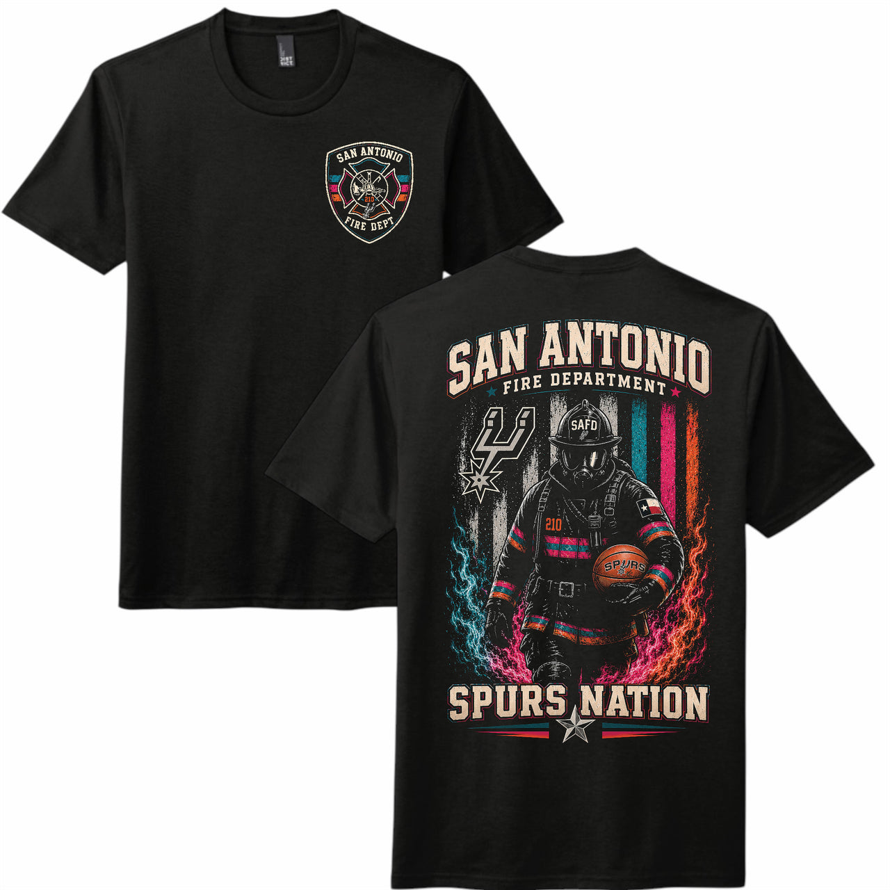 SAFD Spurs Nation Firefighter Tee