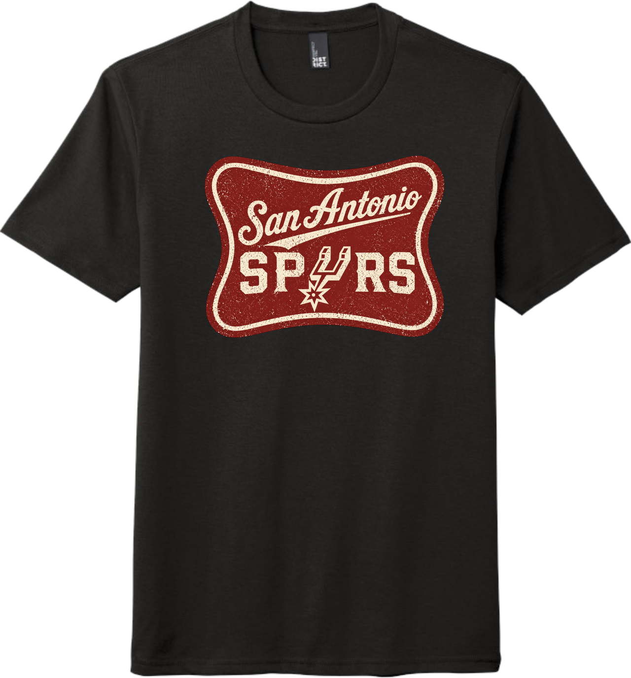 Spurs Inspired Vintage Banner Tee – Retro Script Basketball