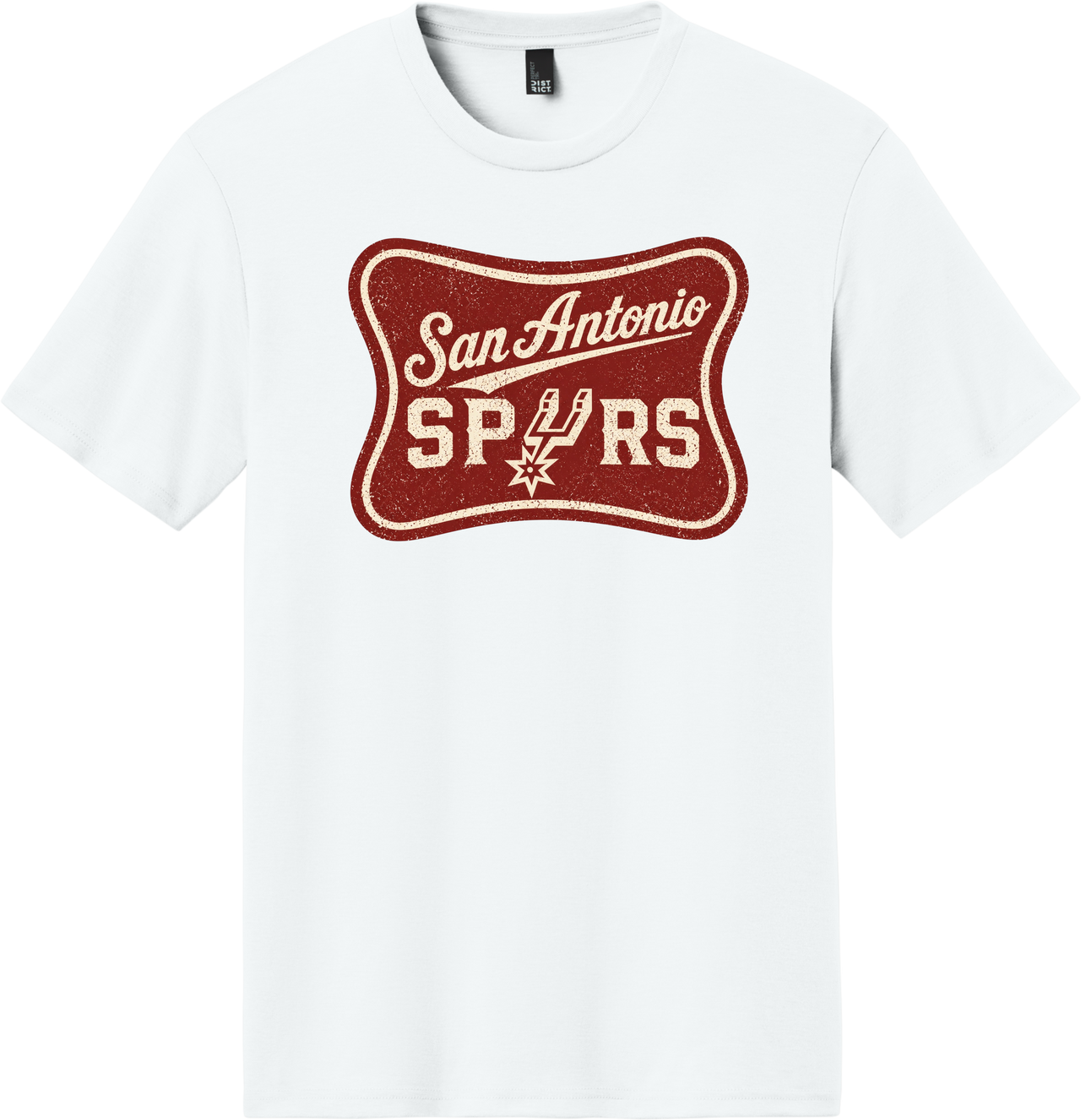 Spurs Inspired Vintage Banner Tee – Retro Script Basketball