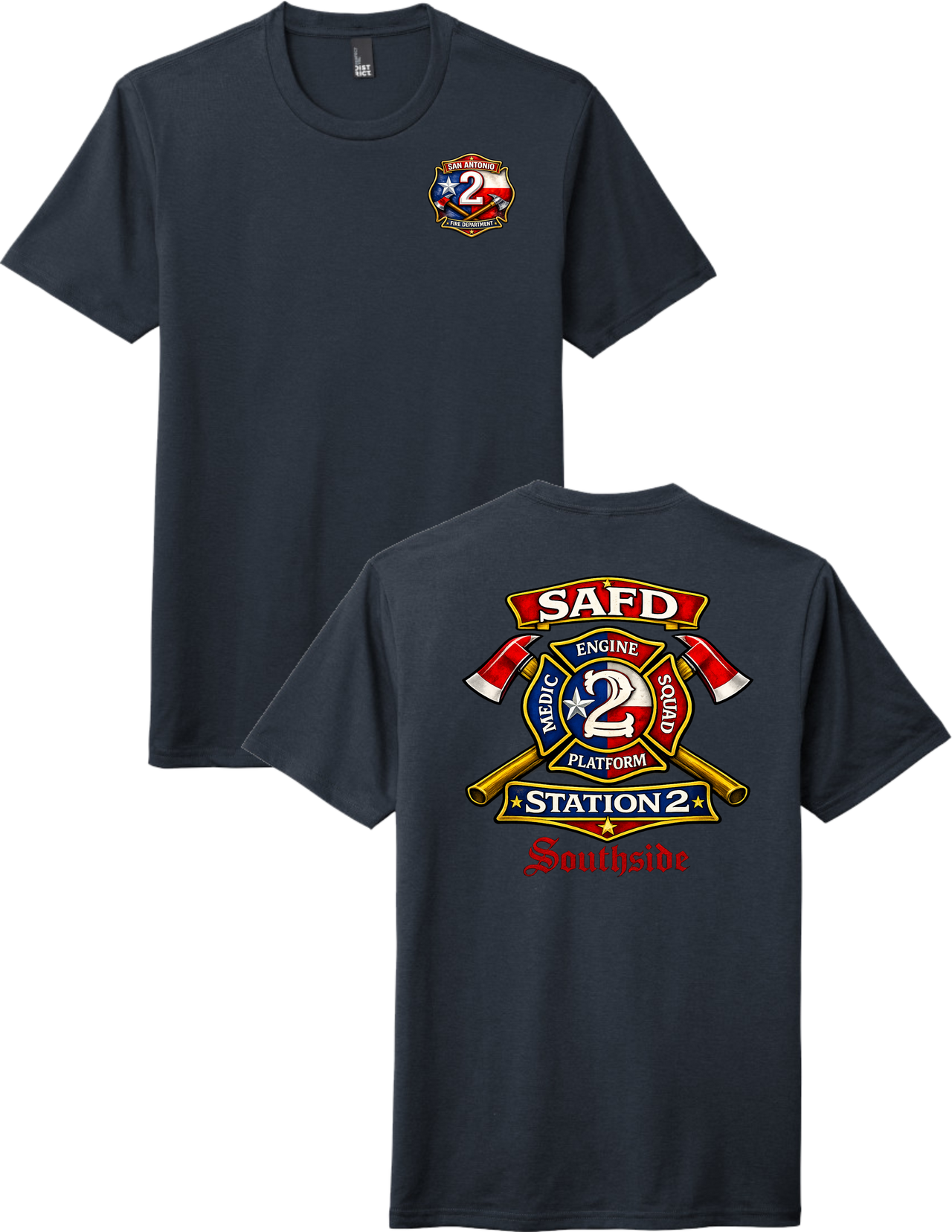 SAFD Station 2 Southside Hoodie or T-Shirt