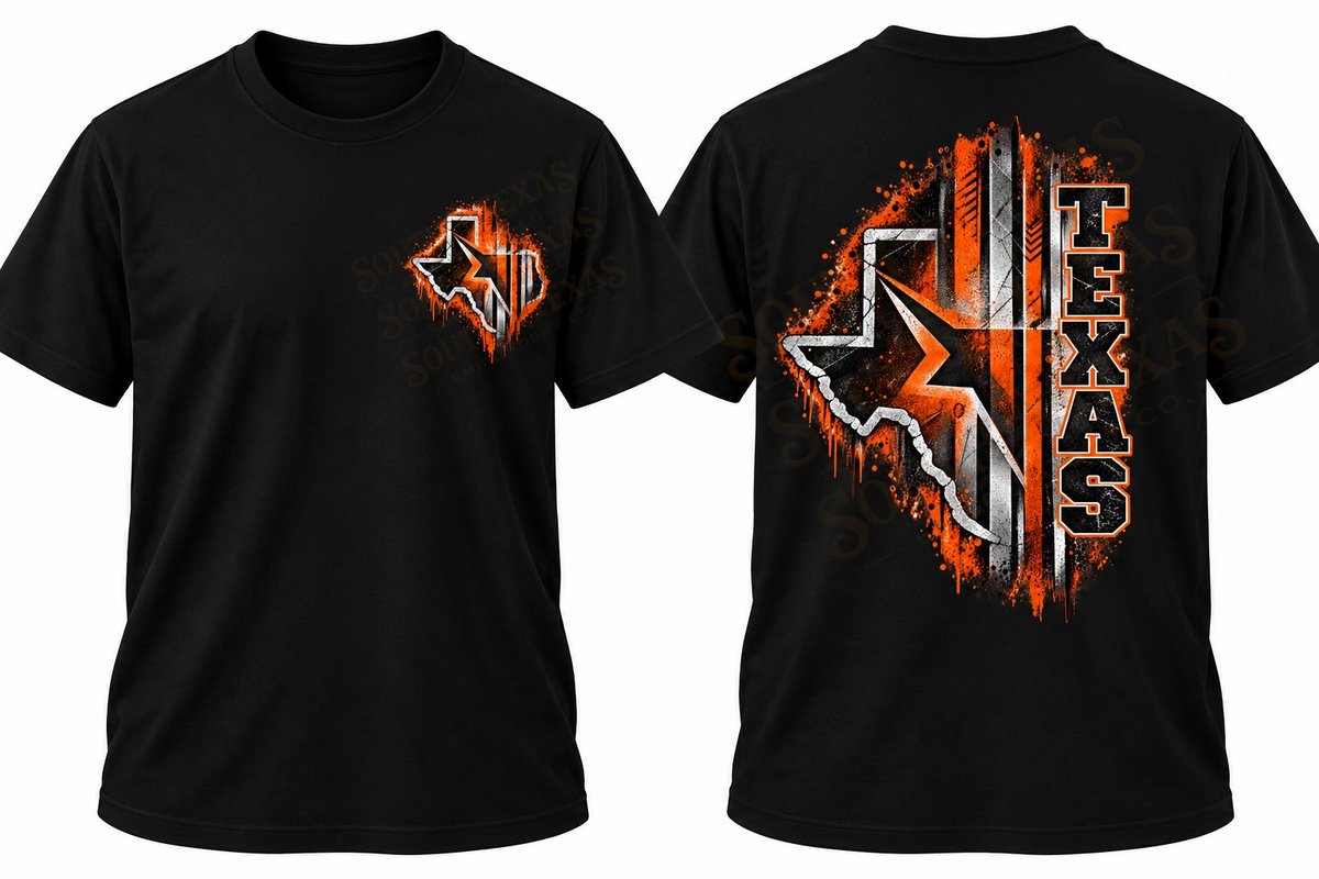 Texas Grit Orange & Black T-Shirt