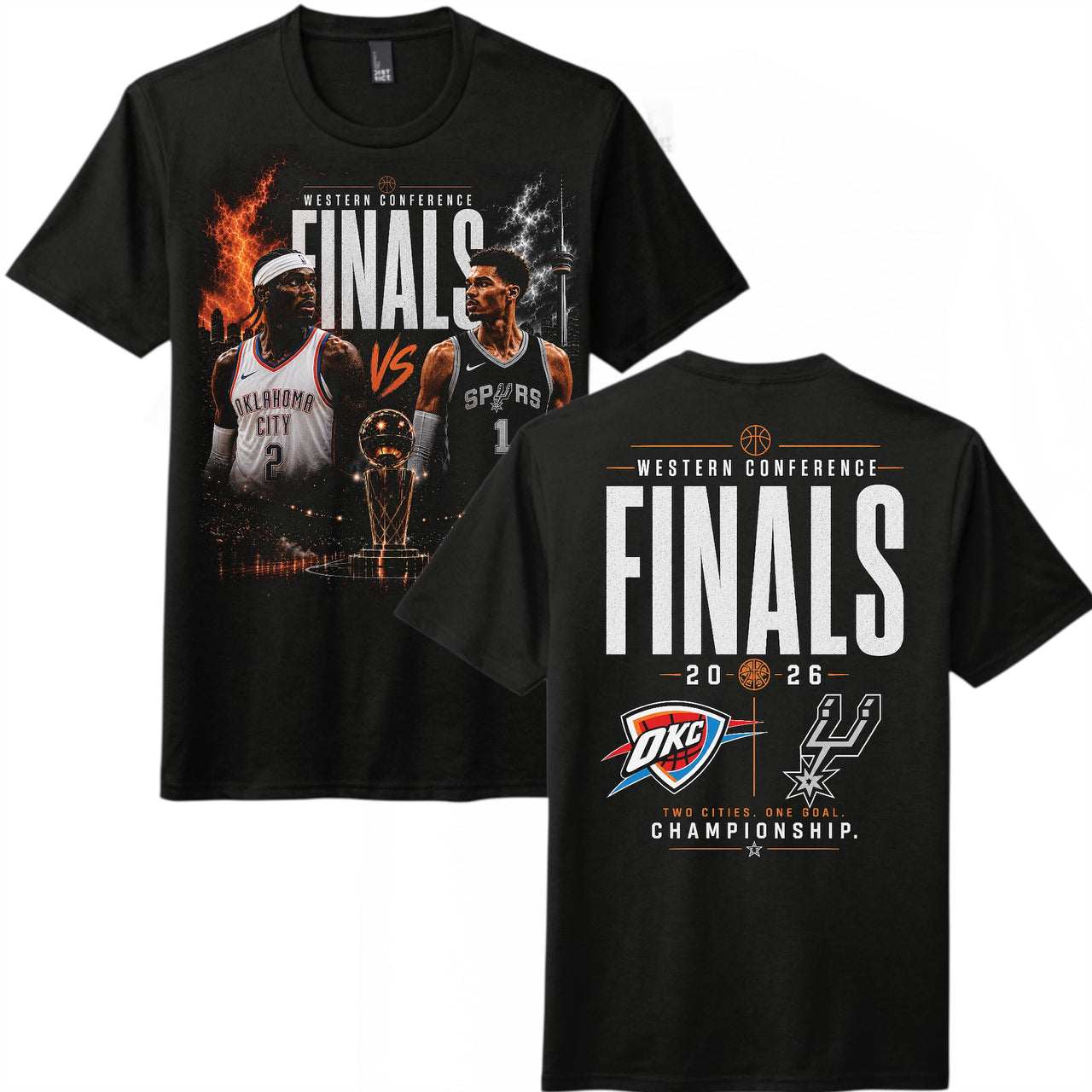Battle for the West Championship Tee | Spurs vs OKC Finals Inspired Shirt