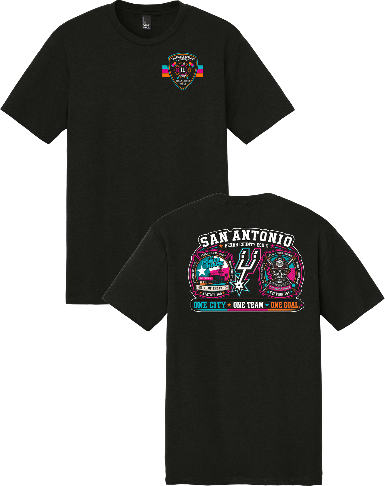 Bexar County ESD 11 – One City One Team, One Goal Spurs Edition Tee