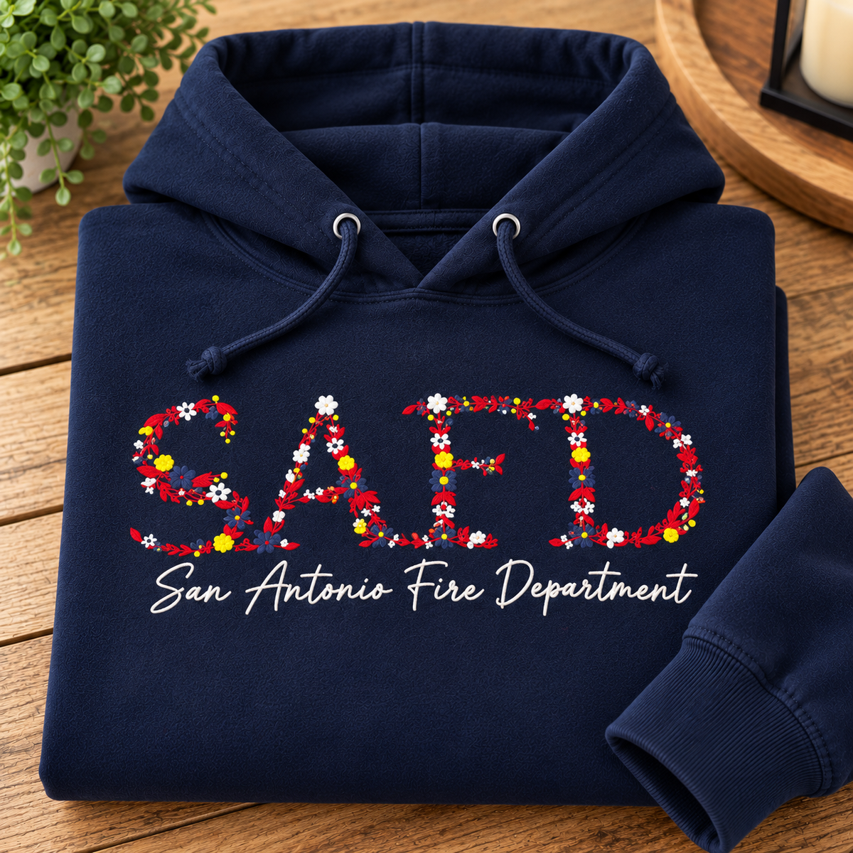 SAFD Floral Embroidered Sweatshirt