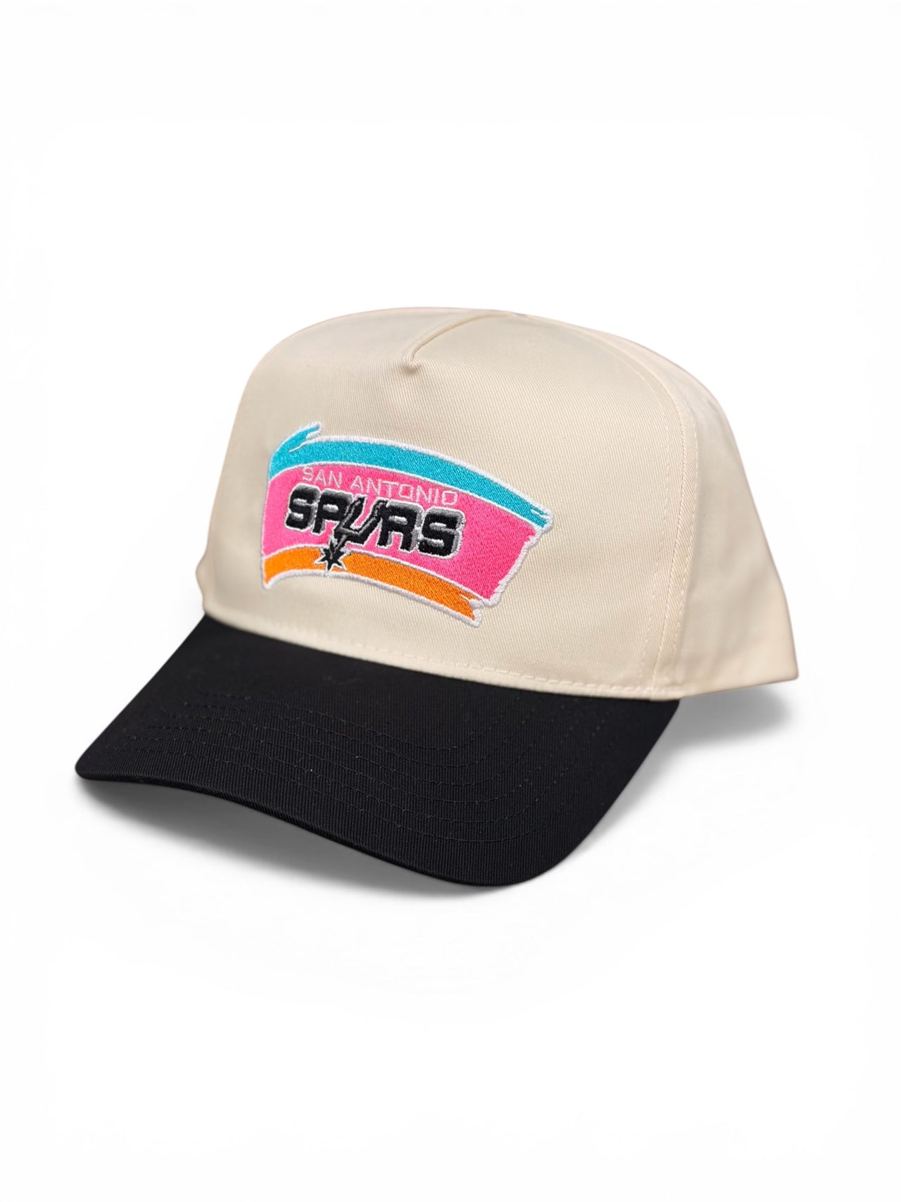 SA Spurs Fiesta Snapback Hat (Cream/Black)